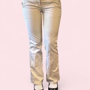 VINTAGE Y2K Aeropostale cream low rise flare pants 🤍